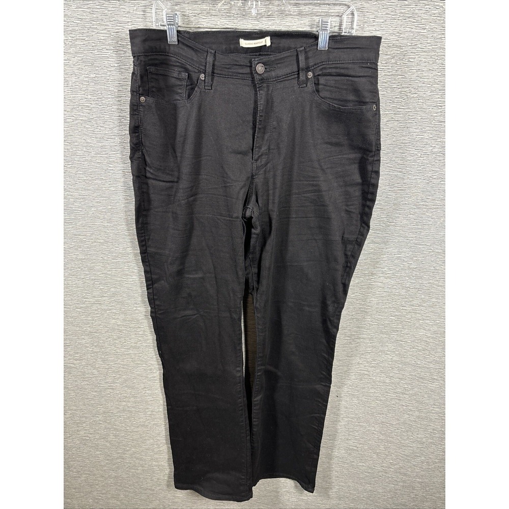 Levi's Jeans Classic Bootcut Women's Size 18 Black Flare with Black Tab